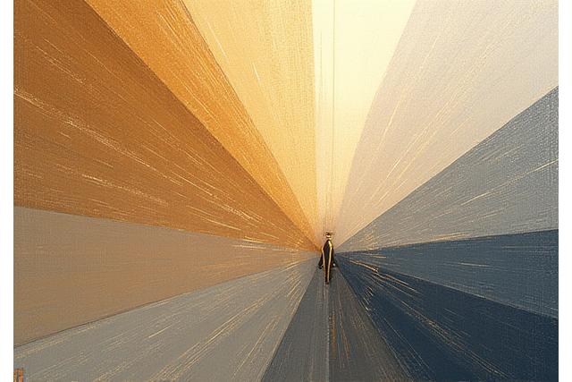 Illustration abstraite de fils de soie entrelacés, symbolisant le mariage de la tradition et de l'innovation dans le tissage.